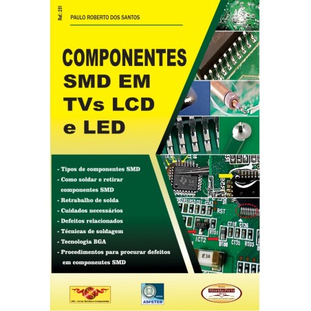 Componentes SMD em TVs LCD e LED