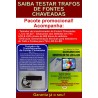 Testador para transformador de fonte chaveada de TVs  LCD e livro com 800 dicas de conserto para TVs LCD.