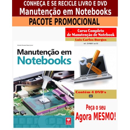 Livro e DVD aula abordagem fácil e  nos periféricos, configuração...