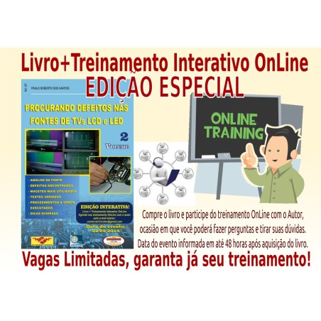 Livro+Treinamento Interativo OnLine Procurando Defeitos Fontes TVS LCD