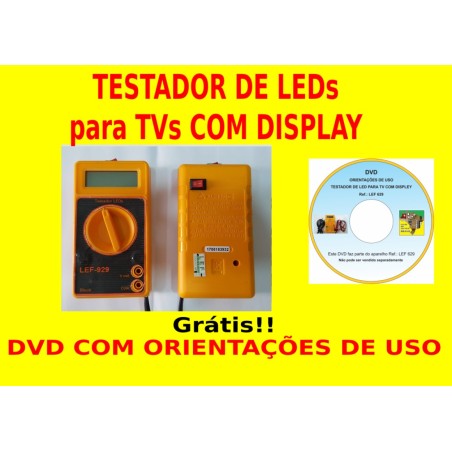 testador de leds para tv led com display