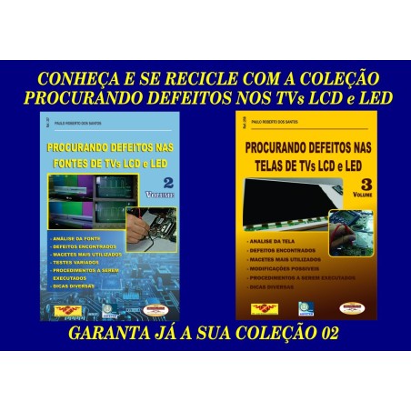 Informações com dicas de consertos de defeitos nos TV s LCD e LED