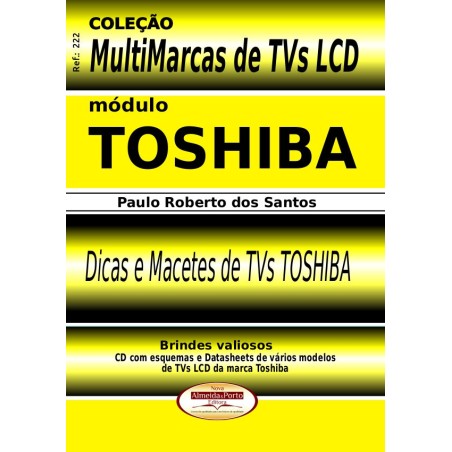 Livro com dicas de defeitos e consertos LCD Toshiba