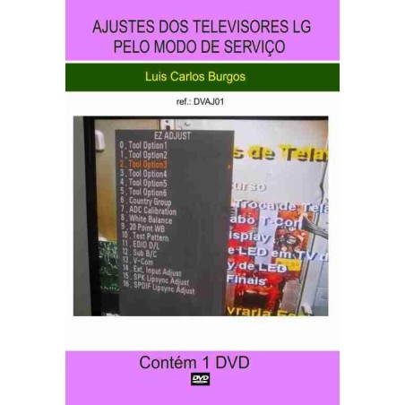 Técnicas para acessar e ajustar o menu de serviço dos  TVs LG