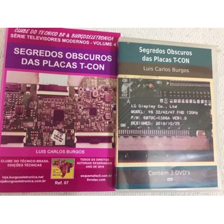 Tensões e sinais enviados pela T-Con ao display para que funcione, etc