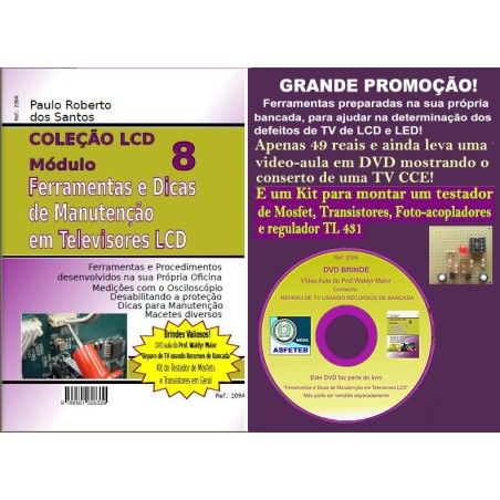 Análise,Dicas e Testes para TVs LCD e LED em bancada eletrônica.