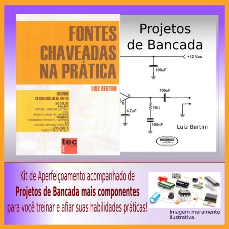 Teorias e Práticas em Fontes Chaveadas com Kit projetos em bancada.