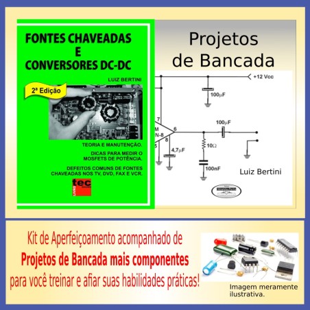 Teorias e Práticas em Fontes Chaveadas com Kit projetos em bancada.
