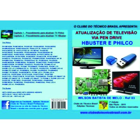 Livro Atualização de Televisão,via Pen Drive H-Buster e Philco