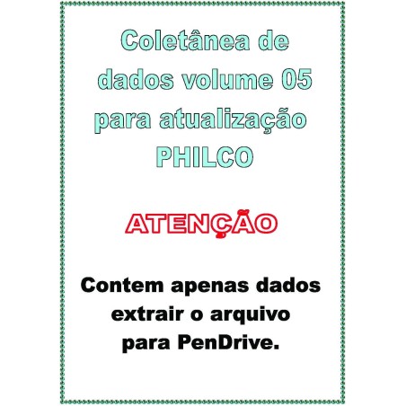 DVD  Coletânea de Dados Atualização PHILCO Vol. 05