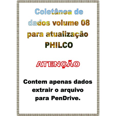 DVD  Coletânea de Dados Atualização PHILCO Vol. 08