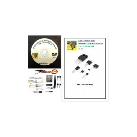 Curso com Kit Didático Eletrônica Básica na Prática.