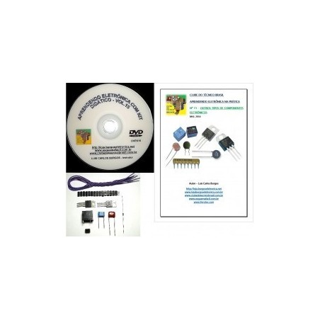 Curso com Kit Didático Eletrônica Básica na Prática.
