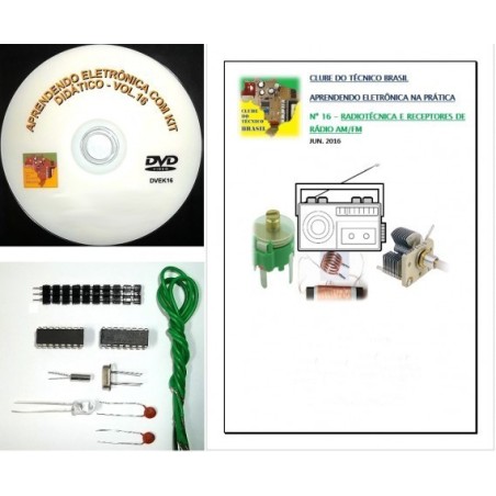 Curso com Kit Didático Eletrônica Básica na Prática.