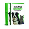 Material didático e colorido na área de auxiliar de veterinário.