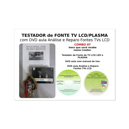 Teste para funcionamento de fonte TVs LCD e LED