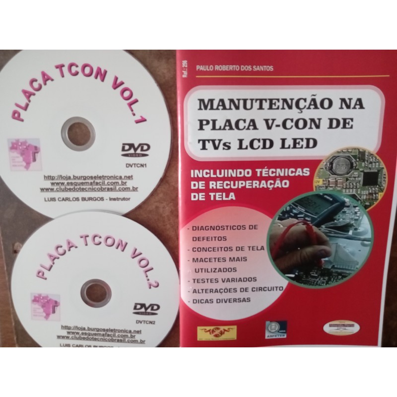 V-Con e T-con orientações para reparo