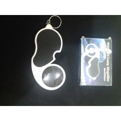 Lupa de bolso e livro Entendendo e Conhecendo Circuitos de Proteção.